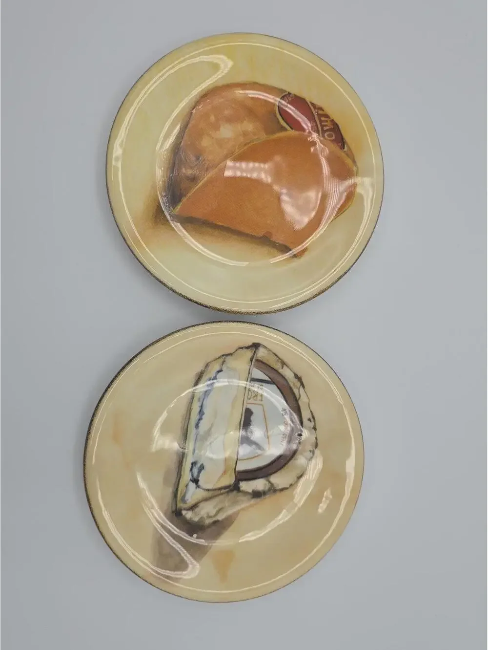 Vintage Williams Sonoma Made in Italy Cheese Plates Set of 2 5